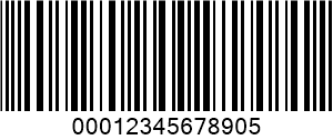 ITF (Interleaved 2 จาก 5) barcode example