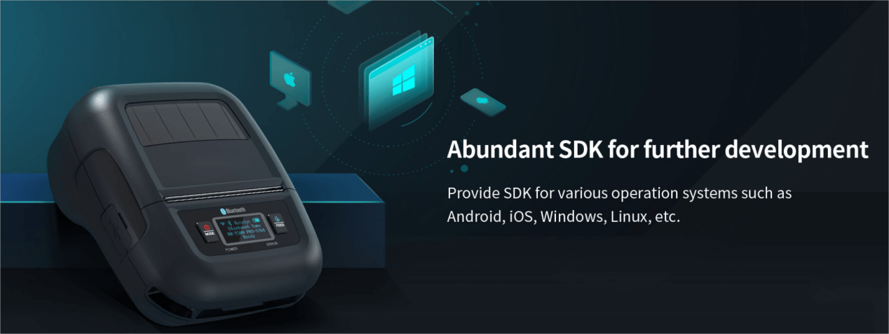 mobile เครื่องพิมพ์บาร์โค้ด