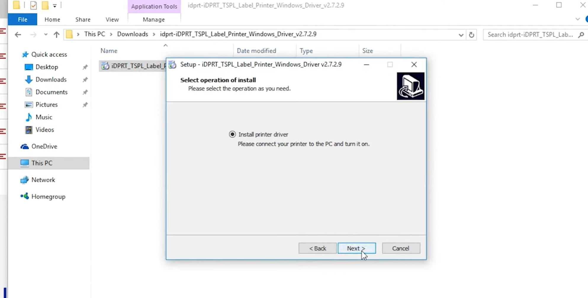 install-printer-driver