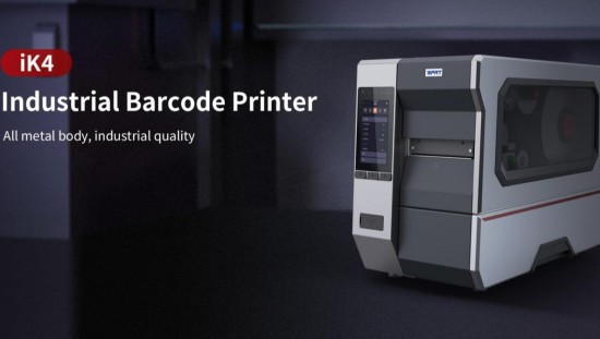 เครื่องพิมพ์บาร์โค้ดอุตสาหกรรม iDPRT iK4 เครื่องพิมพ์บาร์โค้ดที่ทนทานและความแม่นยำสูงสำหรับการผลิตและคลังสินค้า